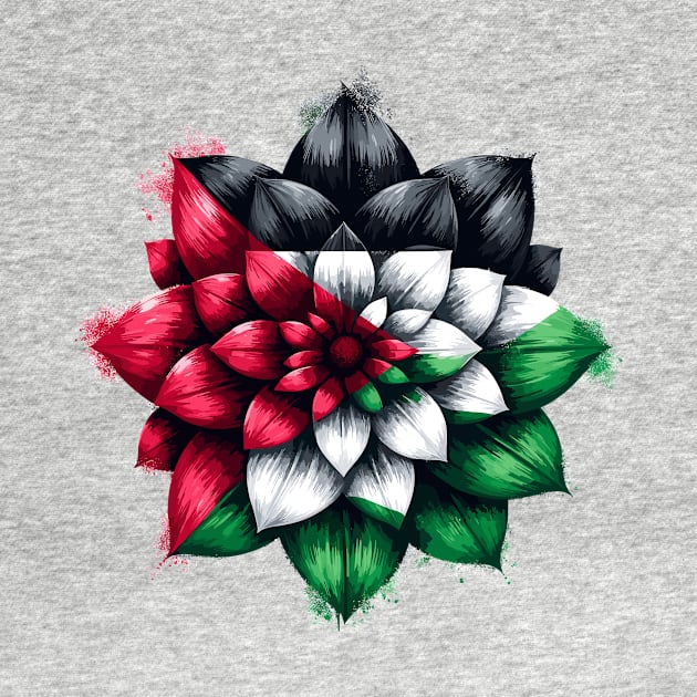 Palestinian Floral Flag by Muslimory